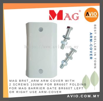 MAG BR6T_Arm Arm Cover with 2 Screw 100mm Guardhouse MAG Barrier Gate BR660T Folding use Left or Right Metal ARM-COVER