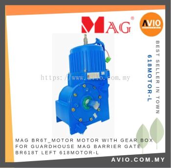 MAG BR6T_Motor Motor with Gear Box for Guardhouse MAG Barrier Gate BR618T Left Blue 618MOTOR-L