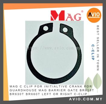 MAG C Clip for Initiative Crank for Guardhouse MAG Barrier Gate BR618T BR630T BR660T Left or Right Black Metal C-CLIP