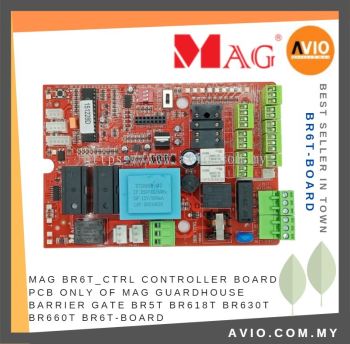 MAG BR6T_CTRL Controller PCB Board for MAG Guardhouse Security Barrier Gate BR5T BR618T BR630T BR660T Red BR6T-BOARD