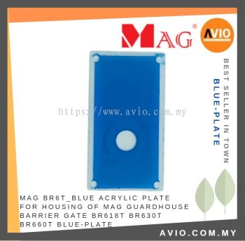 MAG BR6T_Blue Acrylic Plate for Housing Lock of MAG Guardhouse Security Barrier Gate BR618T BR630T BR660T BLUE-PLATE