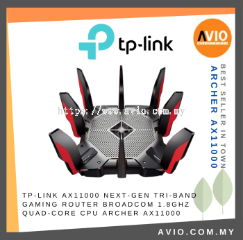 TP-LINK Tplink Archer AX11000 10756Mbps 8 Antenna Tri Band Gaming Router 8x RJ45 Gigabit LAN Port Archer AX11000