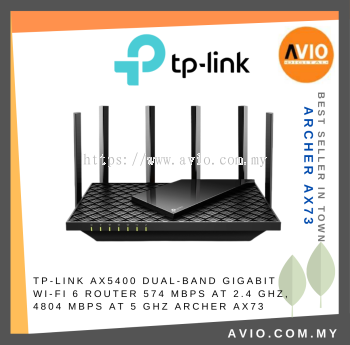 TP-LINK Tplink AX73 AX5400 5378Mbps Wi-Fi Wifi 6 Dual Band Gigabit Router 4x 1000M RJ45 LAN Ethernet Port Archer AX73