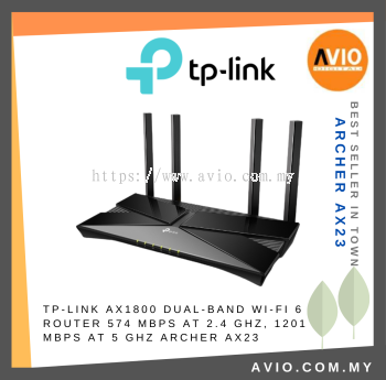 TP-LINK Tplink Archer AX23 AX1800 Dual Band 2.4GHz 5GHz High Speed Wifi 6 Router 5x Gigabit Port 4× Antenna Archer AX23