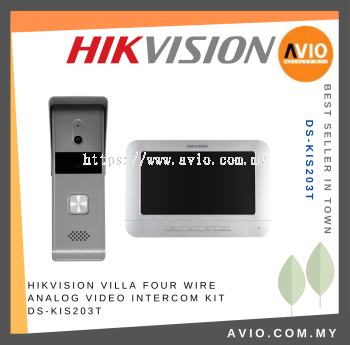 HIKVISION Villa Four Wire Analog Video Intercom Kit DS-KIS203T