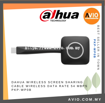 Dahua Wireless Screen Sharing Cable One Button Projection Wireless Data Rate 54 Mbps Black PKP-WP0B