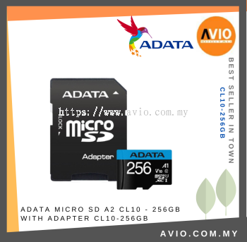 ADATA Taiwan 128GB Micro SD Card A2 CL10 - 128GB With SD Adapter Adaptor 100/25MB/S Speed CL10-256GB