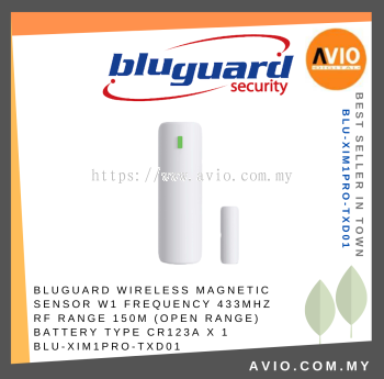 Bluguard Wireless Alarm Magnetic Sensor for W1 433MHz Power by CR123A Battery 150 Meter Ximple BLU-XIM1PRO-TXD01