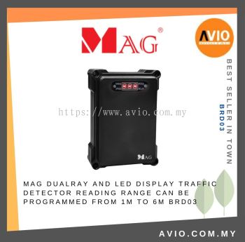 MAG Dualray and LED Display Traffic Detector Reading Range can be Programmed From 1M to 6M BRD03