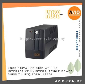 KOSS 800VA LED Display Line Interactive Uninterruptible Power Supply (UPS) FORMULA800