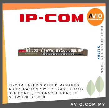 IP-COM Layer 3 Cloud Managed Aggregation Switch 24GE + 4*1G SFP Ports, 1*Console port L3G5328X