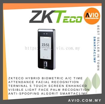 ZKTeco Biometric Face Palm Fingerprint Mifare MF Card Time Attendance Door Access Reader Terminal Touch Screen SmartAC1/MF
