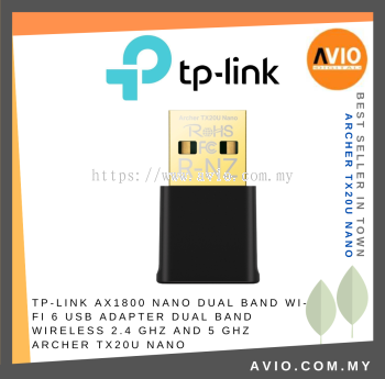 AX1800 Nano Dual Band Wi-Fi 6 USB Adapter   Fast WiFi 6 -&#160;Break the gigabit barrier with speeds up t