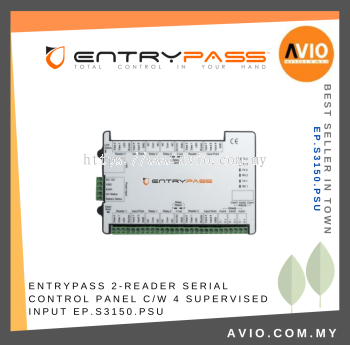 ENTRYPASS 2-Reader Serial Control PaneL c/w 4 Supervised Input EP.S3150.PSU