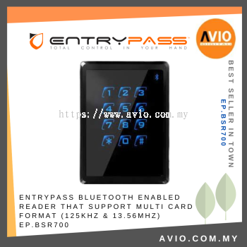 Entrypass bluetooth enabled reader that support multi card format (125KHz & 13.56MHz) EP.BSR700