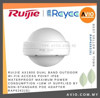 RUIJIE AX1800 Dual Band Outdoor Wi-Fi6 Access Point IP68 waterproof Maximum power consumption <18W If supplied by non-standard PoE adapter RAP6262(G)