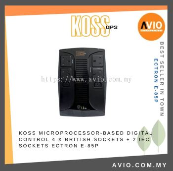 KOSS Microprocessor-based Digital Control 4 X British Sockets + 2 IEC Sockets ECTRON E-85P