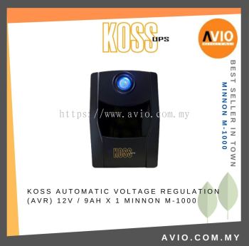 KOSS Automatic Voltage Regulation (AVR) 12V / 9AH x 1 MINNON M-1000