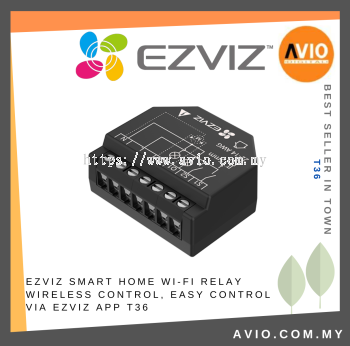 EZVIZ Smart Home Wi-Fi Relay Wireless Control, Easy Control via EZVIZ App T36
