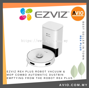 EZVIZ RE4 Plus Robot Vacuum & Mop Combo Automatic Dustbin Emptying from the Robot RE4 PLUS