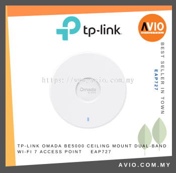 TP-LINK Omada BE5000 Ceiling Mount Dual-Band Wi-Fi 7 Access Point  EAP727