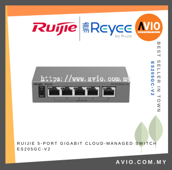 RUIJIE 5-Port Gigabit Cloud-Managed Switch ES205GC-V2