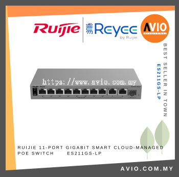 RUIJIE 11-Port Gigabit Smart Cloud-Managed PoE Switch ES211GS-LP 