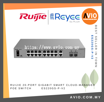 RUIJIE 20-Port Gigabit Smart Cloud-Managed PoE Switch ES220GS-P-V2