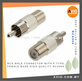 RCA Male Connector with F Type Female Base High Quality RCA004
