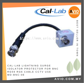 CAL-LAB Callab Cal Lab Lightning Surge Isolator Protector for BNC RG59 RG6 Cable CCTV use MD-BNC-0E BNC-0E