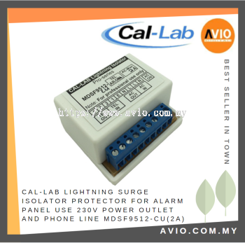 CAL-LAB Callab Cal Lab Lightning Surge Isolator Protector for Alarm Panel use 230V Power + Phone Line MDSF9512-cu(2A) 