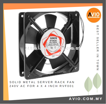 Solid Metal Server Rack Ventilation Fan for Equipment Rack 12cm x 12cm  AC 230V RVF001