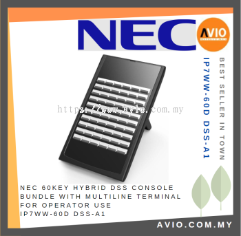 NEC 60 Key Hybrid DSS Console Bundle with Multiline Terminal Phone for Operator use IP7WW-60D DSS-A1