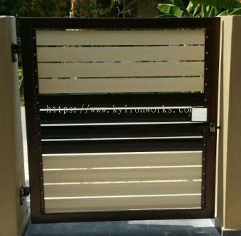 Mild Steel Aluminium Panel Main Gate(Swing)