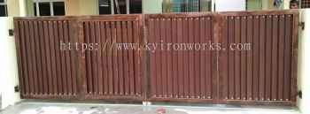 Wrought iron Aluminium Panel Main Gate(Folding/Swing)