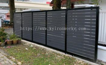 Mild Steel Aluminium Panel Main Gate(Sliding)