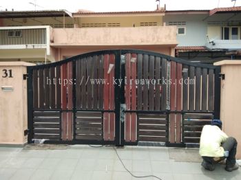 Mild Steel Aluminium Panel Main Gate(Folding/Swing)