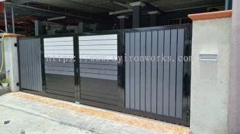 Mild Steel Aluminium Panel Main Gate(Folding/Swing)