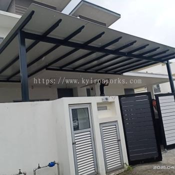 Mild Steel Aluminium Composite Panel (ACP 4mm)Pergola Roof Awning -Frame Ms 1 1/2x3(1.6) or Ms 2x4(1.6) Hollow ,Bean Ms 2x5(1.9)Hollow,Pillar Ms 4x4(1.9)Hollow 