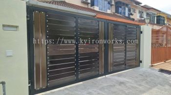 Mild Steel Aluminium Panel Main Gate(Folding/Swing)