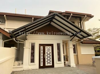 Mild Steel Aluminium Composite Panel (ACP 4mm)Pergola Roof Awning -Frame/Bean/Arm Ms 1 1/2x3(1.6) or Ms 2x4(1.6) Hollow