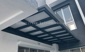 Mild Steel Aluminium Composite Panel (ACP 4mm)Pergola Roof Awning -Frame & Bean Ms 1 1/2x3(1.6) or Ms 2x4(1.6) Hollow