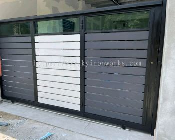 Mild Steel Aluminium/Glass Main Gate (Folding/Swing)