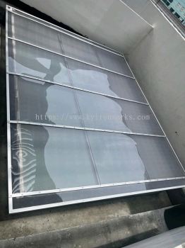 Mild Steel Polycarbonate Clear Nu Colour(3mm)Skylight Awning -Frame Ms 1 1/2x 1 1/2(1.2)Hollow 