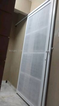 Mild Steel Perforated Plate Folding Door 