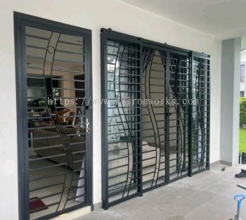 Mild Steel Main Doors /Sliding Door (S Design)