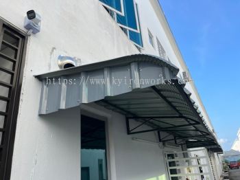 Mild Steel Metal deck Awning 