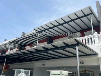 Mild Steel Aluminium Composite Panel Awning 