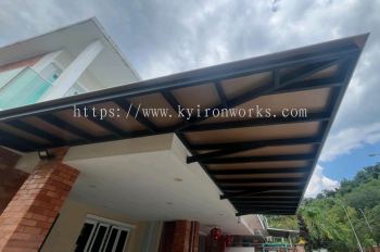 Mild Steel Aluminium Composite Panel Awning 