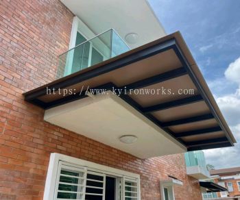 Mild Steel Aluminium Composite Panel Awning 